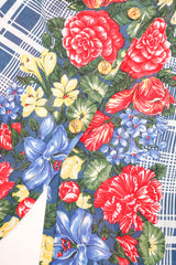 Recess Los Angeles Designer Consignment Vintage Rena Lange Four-Piece Floral Plaid Phumzile Mlambo-Ngcuka Portrait Ensemble