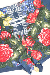 Recess Los Angeles Designer Consignment Vintage Rena Lange Four-Piece Floral Plaid Phumzile Mlambo-Ngcuka Portrait Ensemble