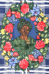 Recess Los Angeles Designer Consignment Vintage Rena Lange Four-Piece Floral Plaid Phumzile Mlambo-Ngcuka Portrait Ensemble