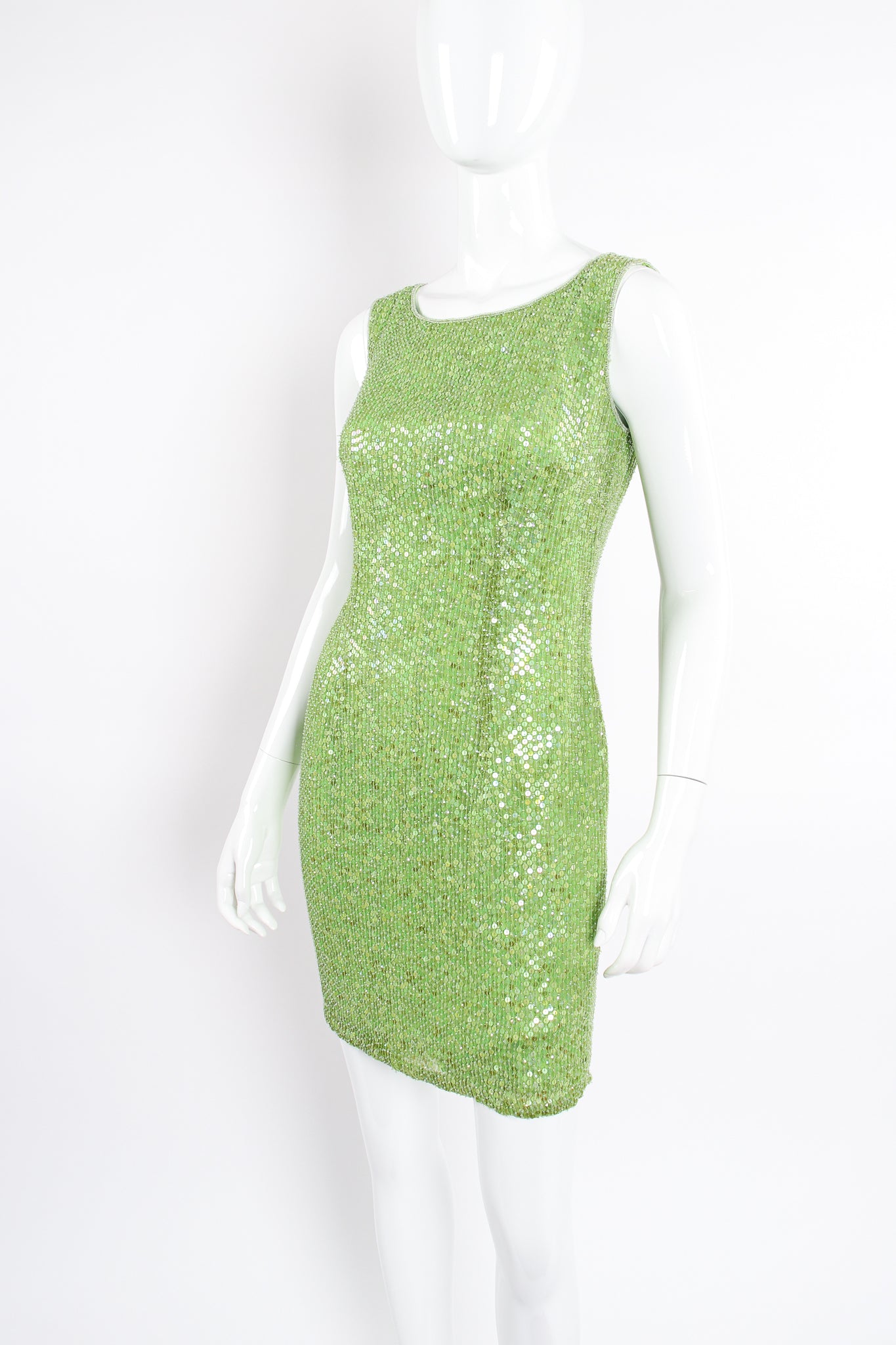 Vintage Lillie Rubin Riazee Iridescent Sequin Cocktail Sheath Recess Vintage Lillie Rubin Riazee Iridescent Sequin Cocktail Sheath Recess