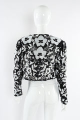 Vintage Ricco Antonio Floral Sequin Beaded Bolero Jacket mannequin back @ Recess LA