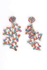 Vintage Richard Kerr Long Abstract Rhinestone Drop Earrings at Recess Los Angeles