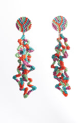 Vintage Richard Kerr Long Abstract Rhinestone Drop Earrings at Recess Los Angeles