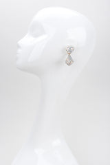 Recess Los Angeles Vintage Richard Kerr Swarovski AB Aurora Borealis Crystal Kiss Drop Earrings
