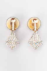 Recess Los Angeles Vintage Richard Kerr Swarovski AB Aurora Borealis Crystal Kiss Drop Earrings