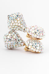 Recess Los Angeles Vintage Richard Kerr Swarovski AB Aurora Borealis Crystal Kiss Drop Earrings