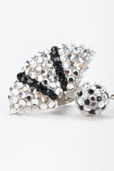 Recess Los Angeles Vintage Richard Kerr Crystal Soccer Fan Drop Earrings