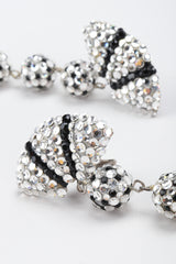 Recess Los Angeles Vintage Richard Kerr Crystal Soccer Fan Drop Earrings