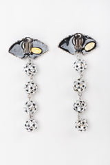 Recess Los Angeles Vintage Richard Kerr Crystal Soccer Fan Drop Earrings