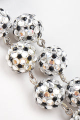 Recess Los Angeles Vintage Richard Kerr Crystal Soccer Fan Drop Earrings
