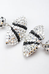 Recess Los Angeles Vintage Richard Kerr Crystal Soccer Fan Drop Earrings