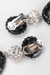 Recess Los Angeles Vintage Richard Kerr Swarovski Crystal Drop Hoop Earrings