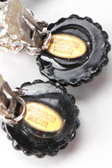 Recess Los Angeles Vintage Richard Kerr Swarovski Crystal Drop Hoop Earrings