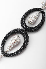 Recess Los Angeles Vintage Richard Kerr Swarovski Crystal Drop Hoop Earrings