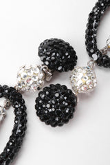 Recess Los Angeles Vintage Richard Kerr Swarovski Crystal Drop Hoop Earrings