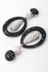 Recess Los Angeles Vintage Richard Kerr Swarovski Crystal Drop Hoop Earrings