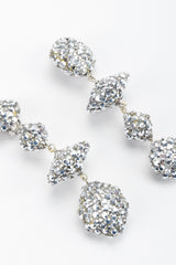 Recess Los Angeles Vintage Richard Kerr Galactic Mercury Crystal Saucer Drop Earrings