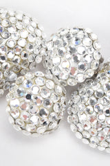 Recess Designer Consignment Vintage Richard Kerr Crystal Heart Drop Earrings Los Angeles Resale