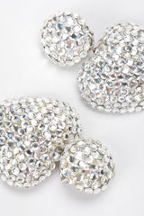 Recess Designer Consignment Vintage Richard Kerr Crystal Heart Drop Earrings Los Angeles Resale