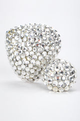 Recess Designer Consignment Vintage Richard Kerr Crystal Heart Drop Earrings Los Angeles Resale