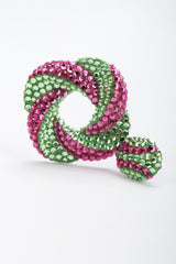 Recess Los Angeles Vintage Richard Kerr Purple Green 90s Swirled Hoop Earrings