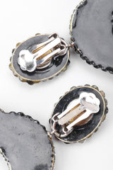 Recess Los Angeles Vintage Richard Kerr Swarovski Crystal Swirl Hoop Earrings