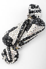 Recess Designer Consignment Vintage Richard Kerr Crystal Zebra Drop Earrings Los Angeles Resale Recycled