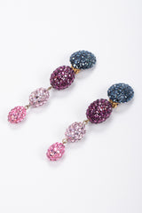 Recess Los Angeles Vintage Richard Kerr Crystal Jelly Bean Egg Drop Earrings