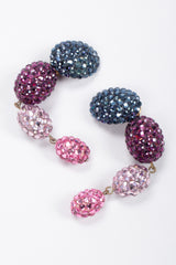 Recess Los Angeles Vintage Richard Kerr Crystal Jelly Bean Egg Drop Earrings