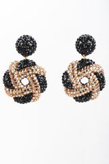 Recess Designer Consignment Vintage Richard Kerr Two Tone Samoa Cookie Swirl Earrings Los Angeles Resale Recycled