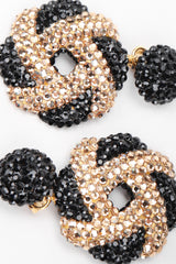 Recess Designer Consignment Vintage Richard Kerr Two Tone Samoa Cookie Swirl Earrings Los Angeles Resale Recycled