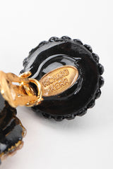 Recess Designer Consignment Vintage Richard Kerr Two Tone Samoa Cookie Swirl Earrings Los Angeles Resale Recycled