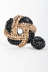 Recess Designer Consignment Vintage Richard Kerr Two Tone Samoa Cookie Swirl Earrings Los Angeles Resale Recycled