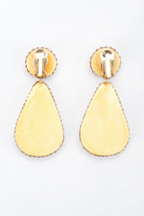 Recess Los Angeles Vintage Richard Kerr Crystal Champagne Fat Teardrop Earrings