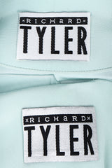 Recess Designer Consignment Vintage Richard Tyler Contrast Piped Mint Jacket & Skirt Set Los Angeles Resale Recycled