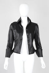 Recess Los Angeles Vintage Richard Tyler Kid Leather Folded Cuff Shirt