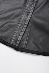 Recess Los Angeles Vintage Richard Tyler Kid Leather Folded Cuff Shirt