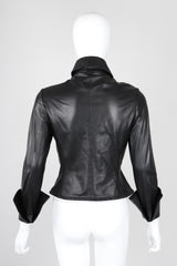 Recess Los Angeles Vintage Richard Tyler Kid Leather Folded Cuff Shirt