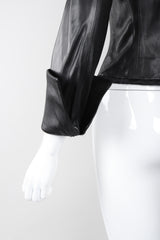 Recess Los Angeles Vintage Richard Tyler Kid Leather Folded Cuff Shirt