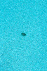 Vintage Richilene Ombre Silk Stripe Paint Chip Dress stain in aqua section near hem