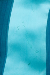 Vintage Richilene Ombre Silk Stripe Paint Chip Dress stains in aqua section near hem