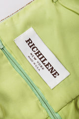 Recess Los Angeles Vintage Richilene Embellished Bead Sequin Stripe Cotton Candy Dress & Jacket Set