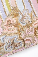 Recess Los Angeles Vintage Richilene Embellished Bead Sequin Stripe Cotton Candy Dress & Jacket Set