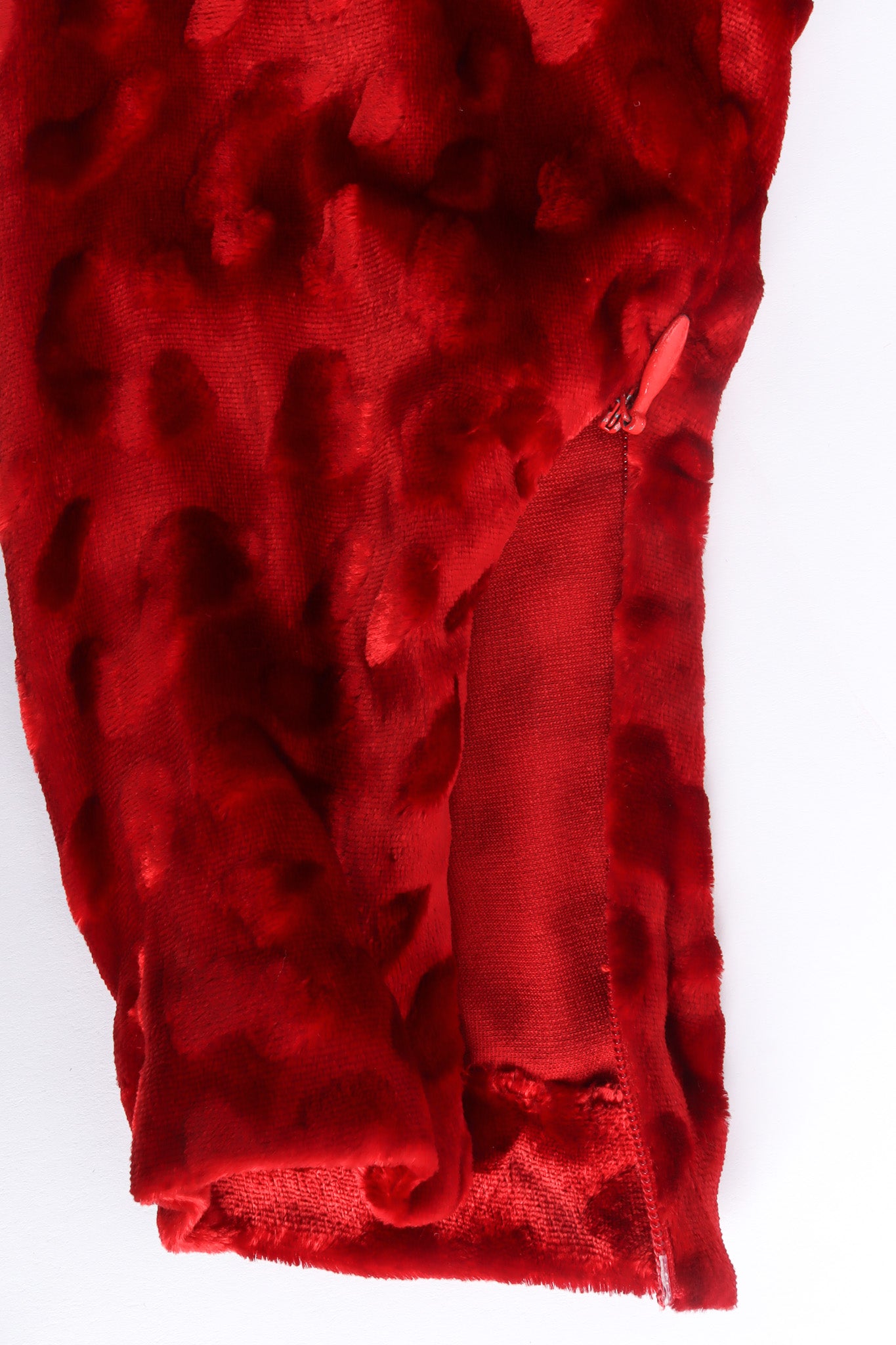 Velvet Long Sleeve Gown by Richilene Zipper on Sleeve Close-Up @recessla