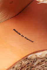 Recess Los Angeles Designer Consignment Resale Recycle Vintage Robert Clergerie Platform Raffia Straw Wedge Clogs Mules