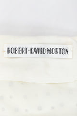 Recess Designer Consignment Vintage Robert-David Morton Diamonds & Pearls Embellished Cocktail Wedding Bridal Rehearsal Dress Los Angeles Resale