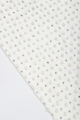 Recess Designer Consignment Vintage Robert-David Morton Diamonds & Pearls Embellished Cocktail Wedding Bridal Rehearsal Dress Los Angeles Resale