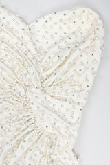 Recess Designer Consignment Vintage Robert-David Morton Diamonds & Pearls Embellished Cocktail Wedding Bridal Rehearsal Dress Los Angeles Resale