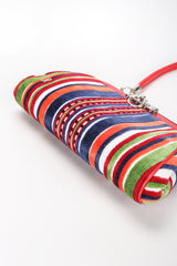 Recess Designer Consignment Vintage Roberta Di Camerino Velvet Striped Slim Frame Bag Los Angeles Resale