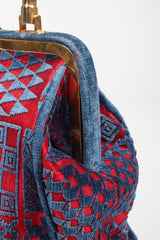 Recess Los Angeles Vintage Roberta di Camerino Patterned Velvet Bagonghi Bag